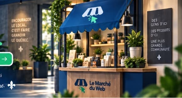 Boutique et kiosque artisanal québécois Le Marché du Web